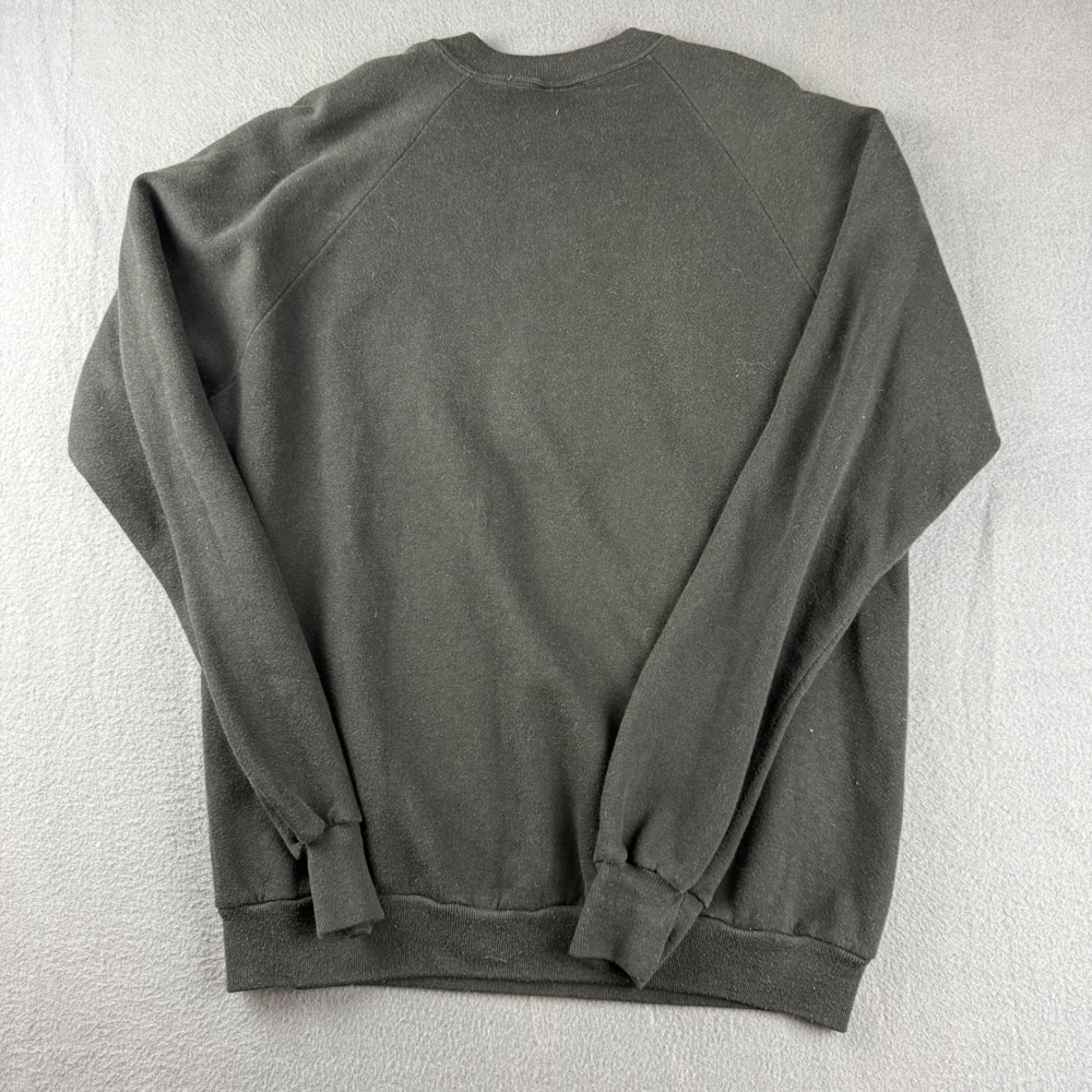 Vintage Indiants Sweatshirt Mens XL Black Mingo 80s Made USA Raglan Native Tribe - Picture 2 of 9